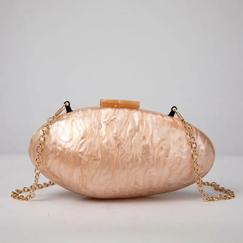 Clutches- Pearl Clutch for Weddings - Shell-Shaped Purse for Party & Cocktail Events- - IndioGear Fashion and Gear