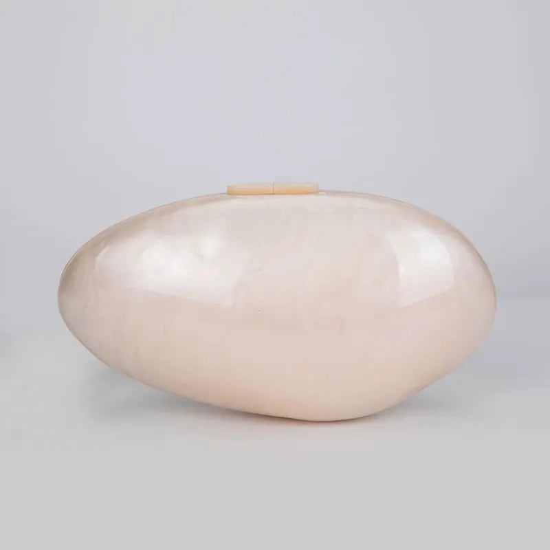 Clutches- Pearl Clutch for Weddings - Shell-Shaped Purse for Party & Cocktail Events- - IndioGear Fashion and Gear