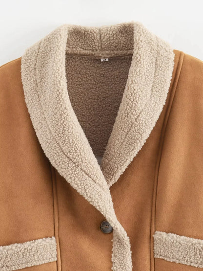 Coats- Winter Sherpa-Lined Casual Jacket- - IndioGear.com