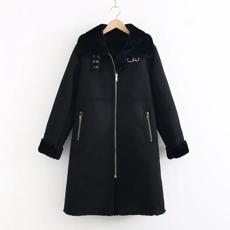 Coats- Women Cashmere Long Coat with Bamboo Fiber & Camel Filling- - IndioGear.com