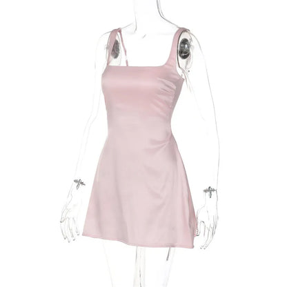 Cocktail Dresses- Cocktail Party Satin A-Line Dress for Celebrations- - IndioGear.com