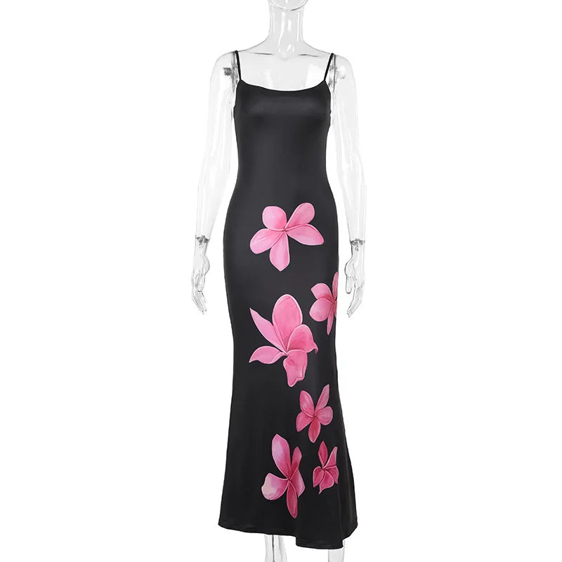 Cocktail Dresses- Elegant Mermaid Floral Dress for Cocktails- - IndioGear.com