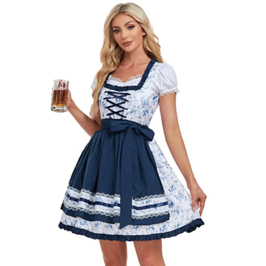 Costumes- Authentic Bavarian Style Dress Set for Oktoberfest Cultural Festivals- - IndioGear.com