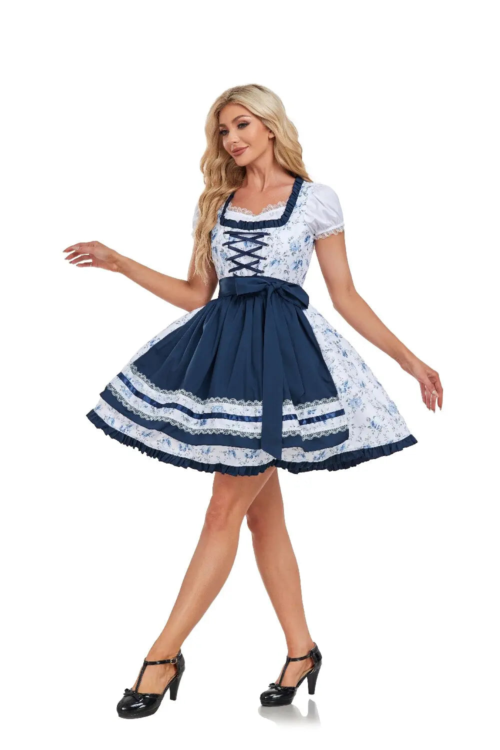 Costumes- Authentic Bavarian Style Dress Set for Oktoberfest Cultural Festivals- - IndioGear.com