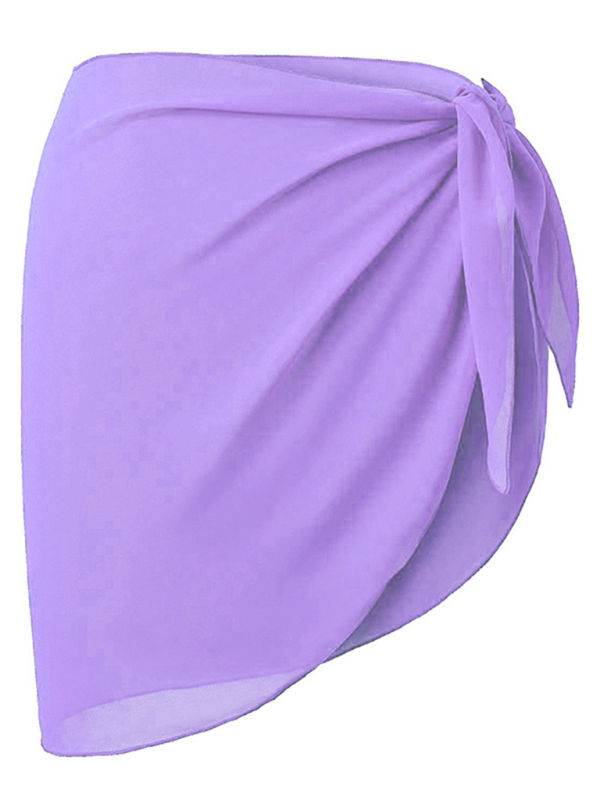 Cover-Ups- Beach Essential Women's Chiffon Sarong Cover-Up- Purple- IndioGear.com