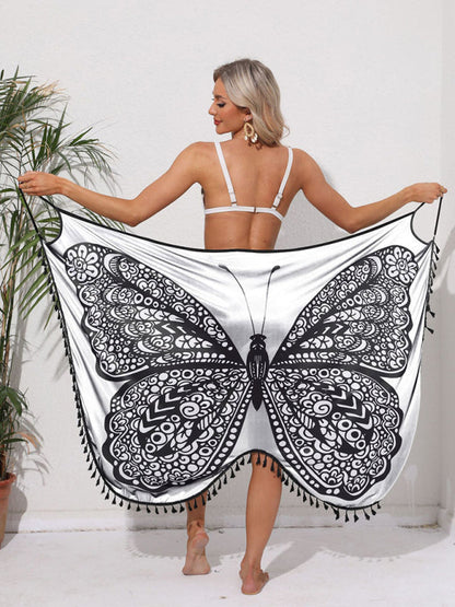 Wandelbares Überwurfkleid „Butterfly Beach“ für Damen