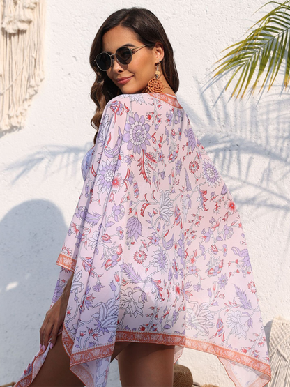 Exotic Women's Floral Beach Shawl Cover-Up for Tropical Getaways