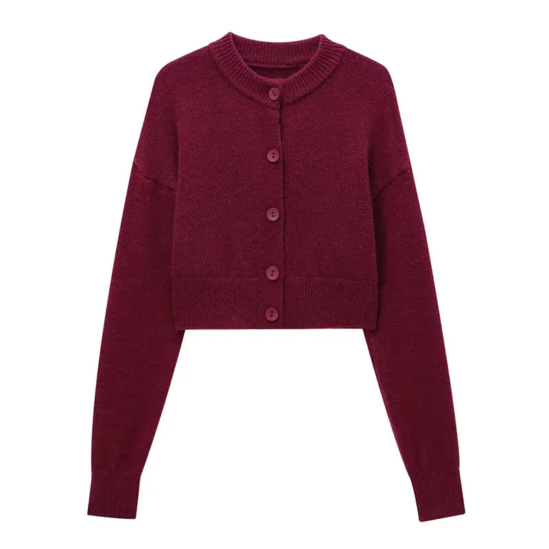 Crop Cardigans- Sophisticated Cropped Cardigan – Perfect Layering Piece- - IndioGear