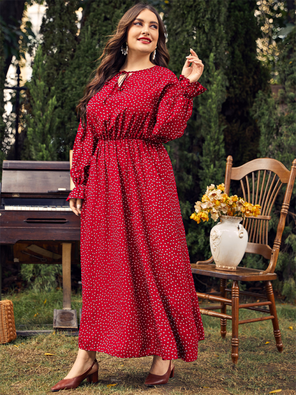 Curvy Dresses- Elegant Plus Size Midi Dress for Day to Night Glamour- - IndioGear.com