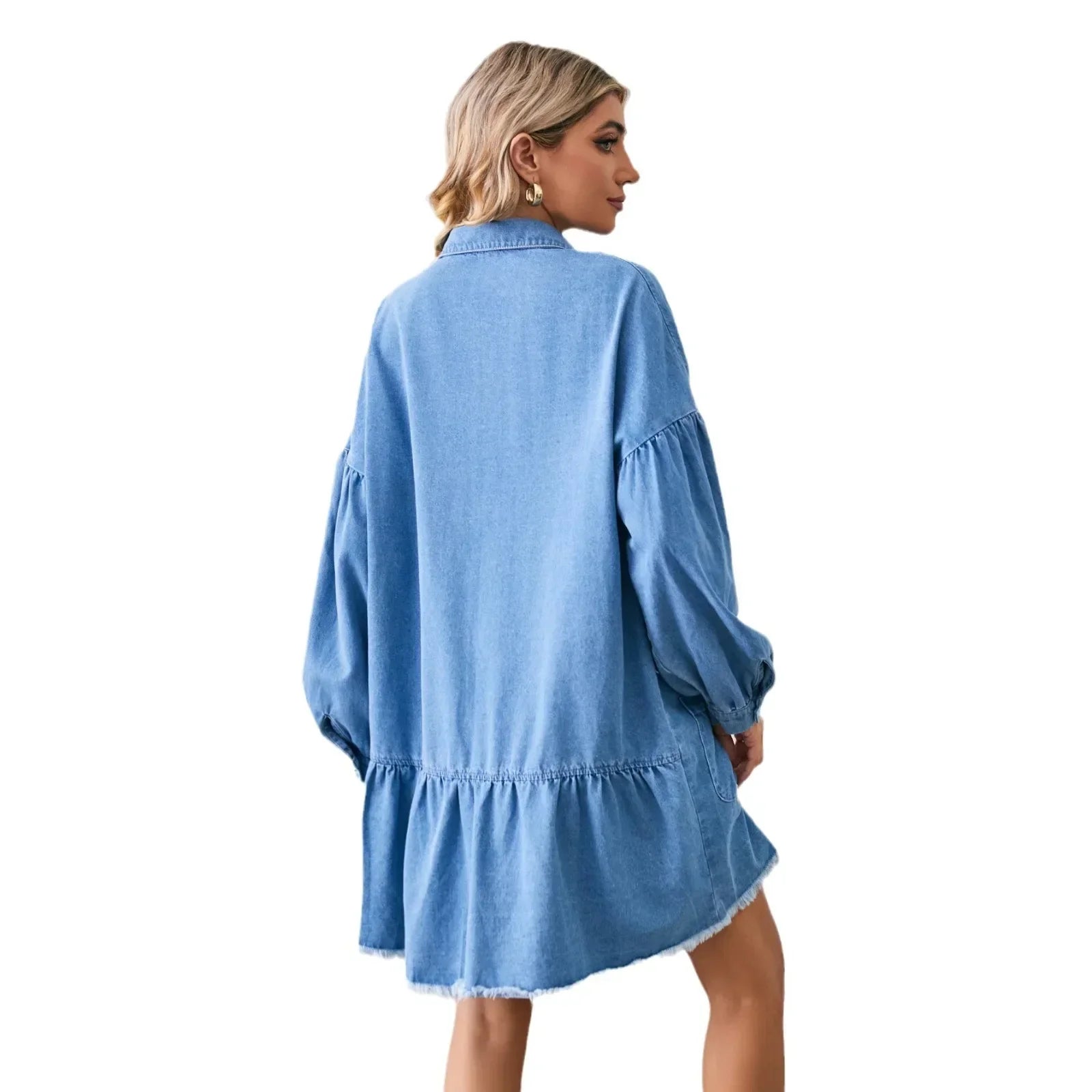 Denim Dresses- Easygoing Denim Tunic- - IndioGear.com