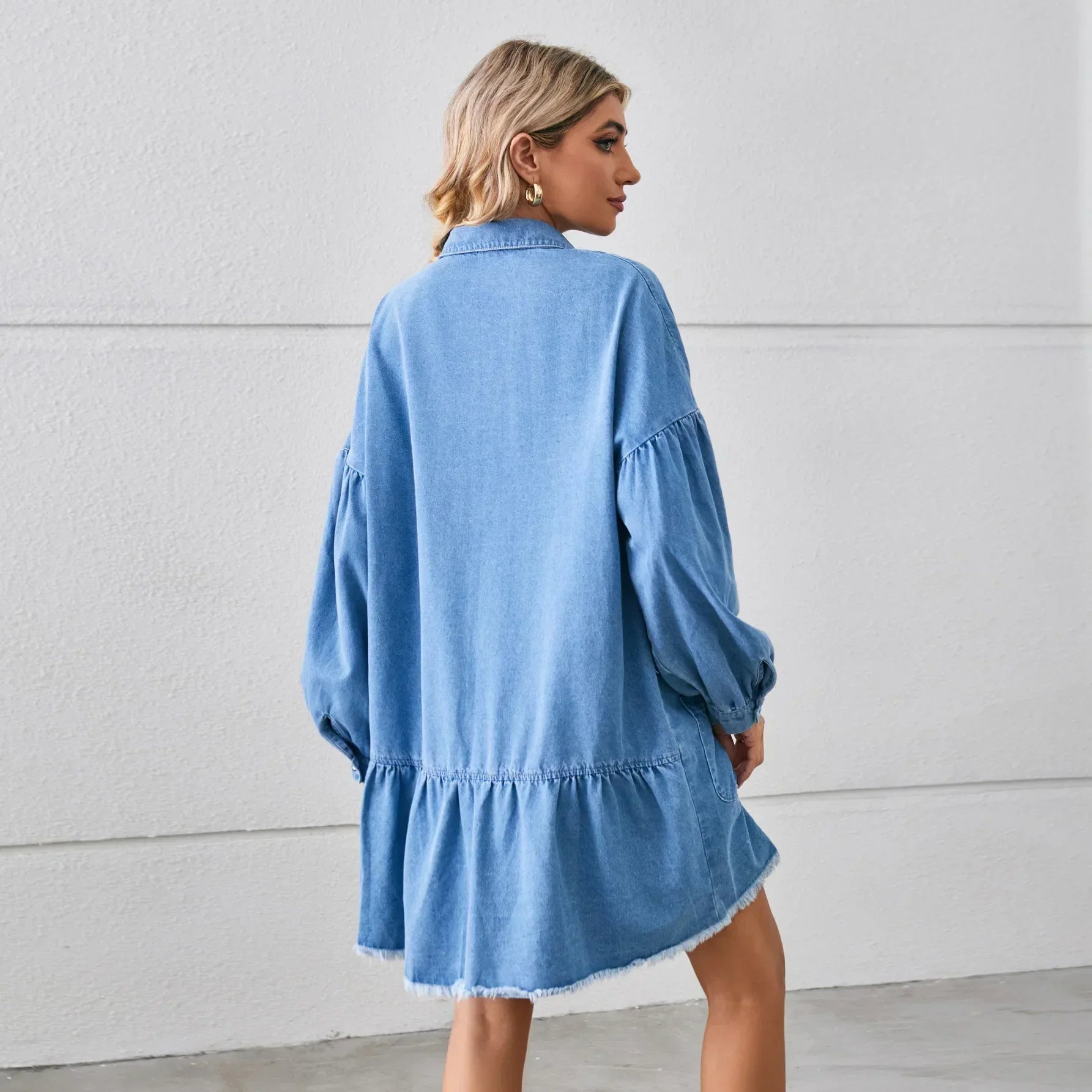 Denim Dresses- Easygoing Denim Tunic- - IndioGear.com