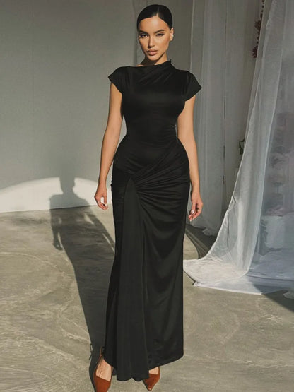 Elegant Dresses- Elegant Asymmetrical Evening Dress for Weddings- S M L- IndioGear.com