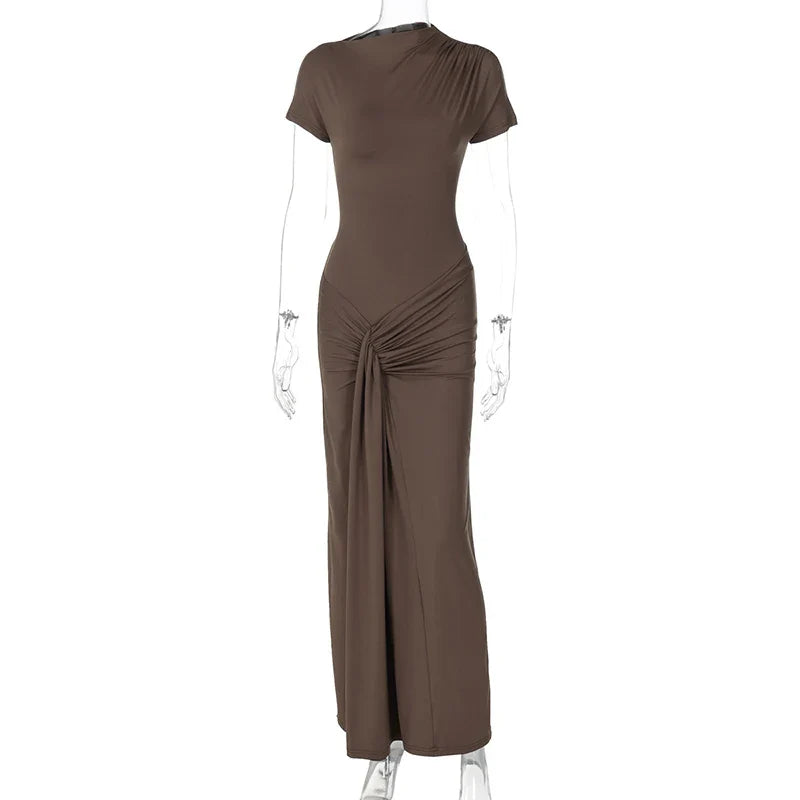 Elegant Dresses- Elegant Asymmetrical Evening Dress for Weddings- - IndioGear.com