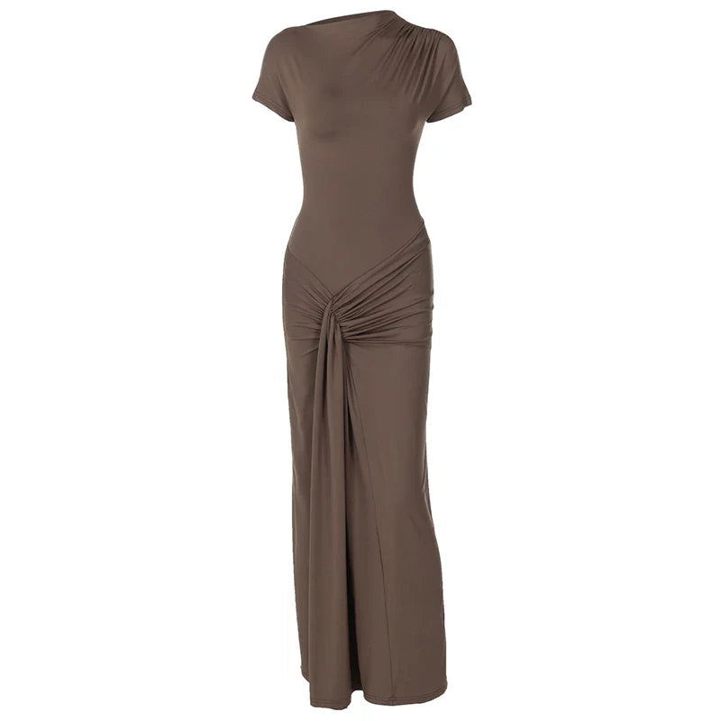 Elegant Dresses- Elegant Asymmetrical Evening Dress for Weddings- - IndioGear.com