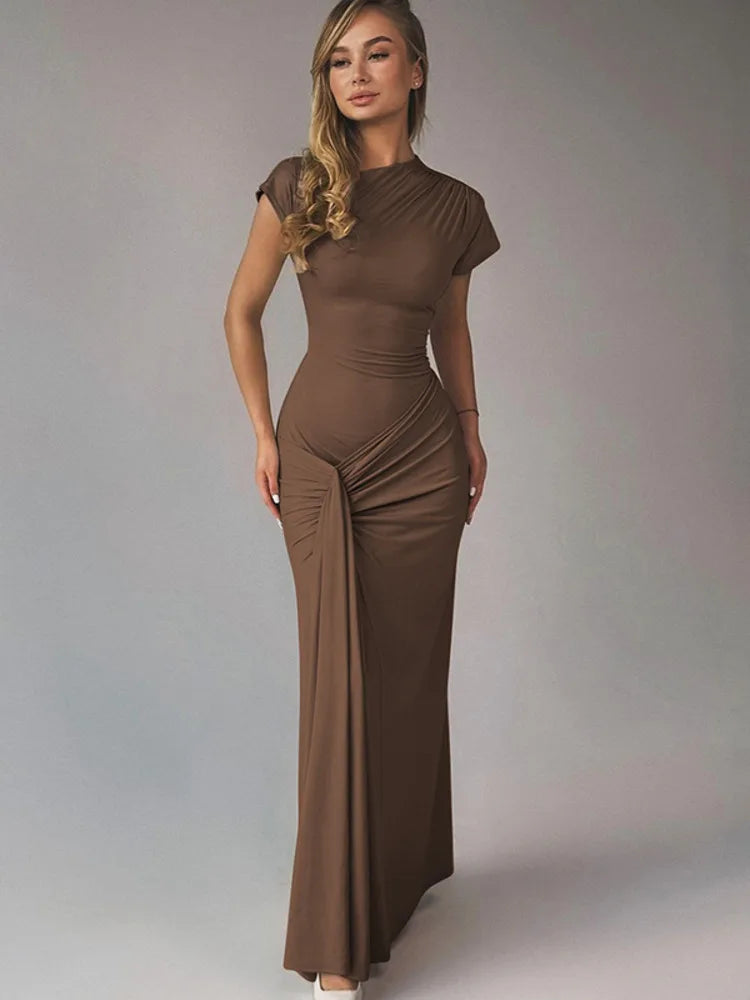 Elegant Dresses- Elegant Asymmetrical Evening Dress for Weddings- - IndioGear.com