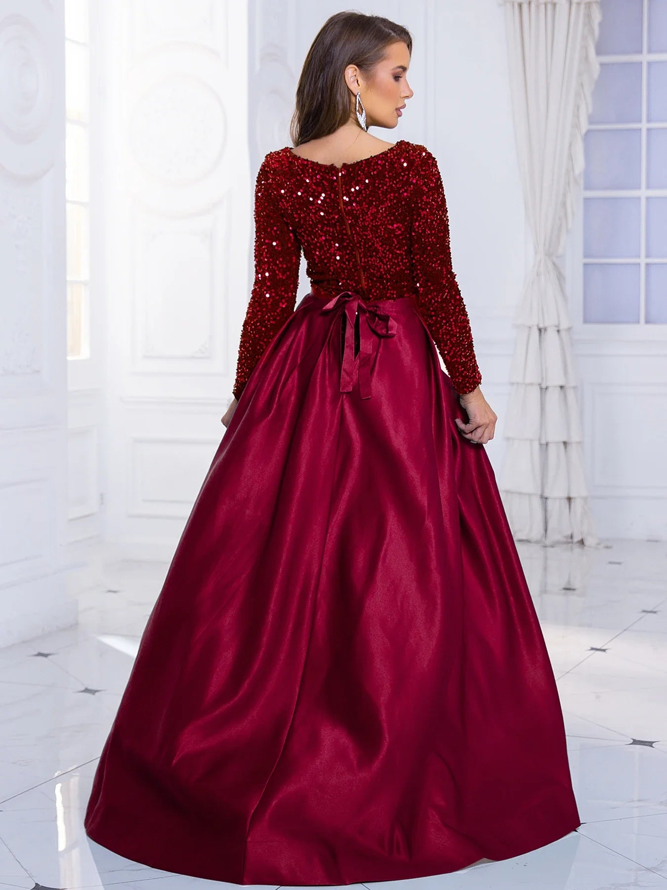 Elegant Dresses- Elegant Mermaid Gown Formal Dress with Detachable Train- - IndioGear.com