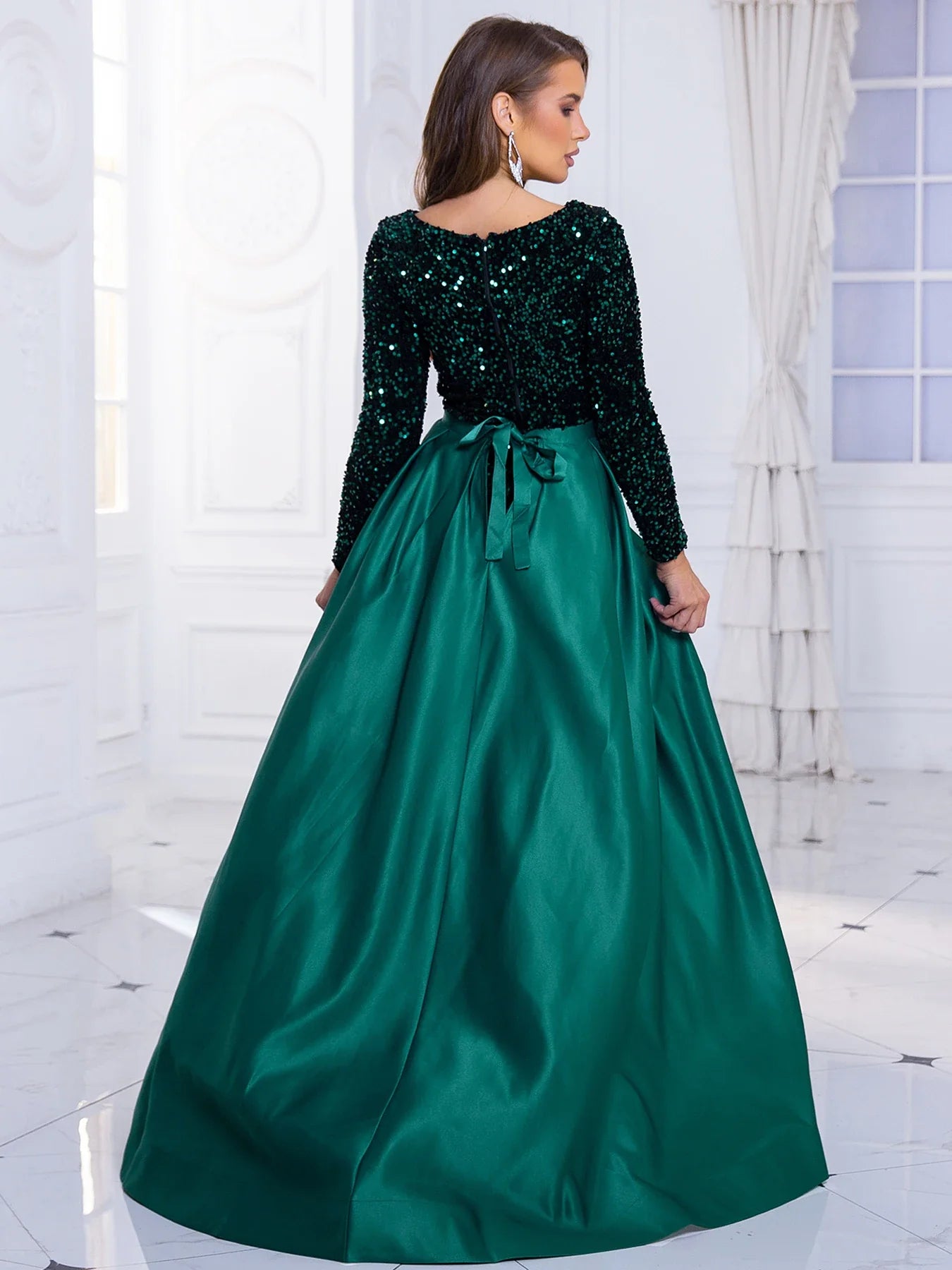 Elegant Dresses- Elegant Mermaid Gown Formal Dress with Detachable Train- - IndioGear.com