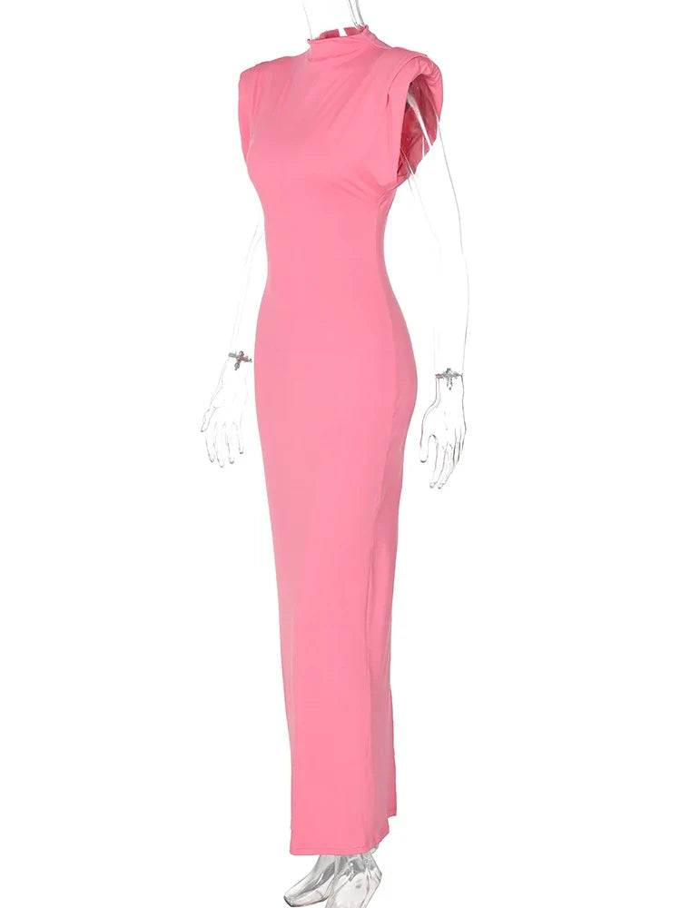 Elegant Dresses- Elegant Sheath High-Neck Dress for Cocktail Parties- - IndioGear.com