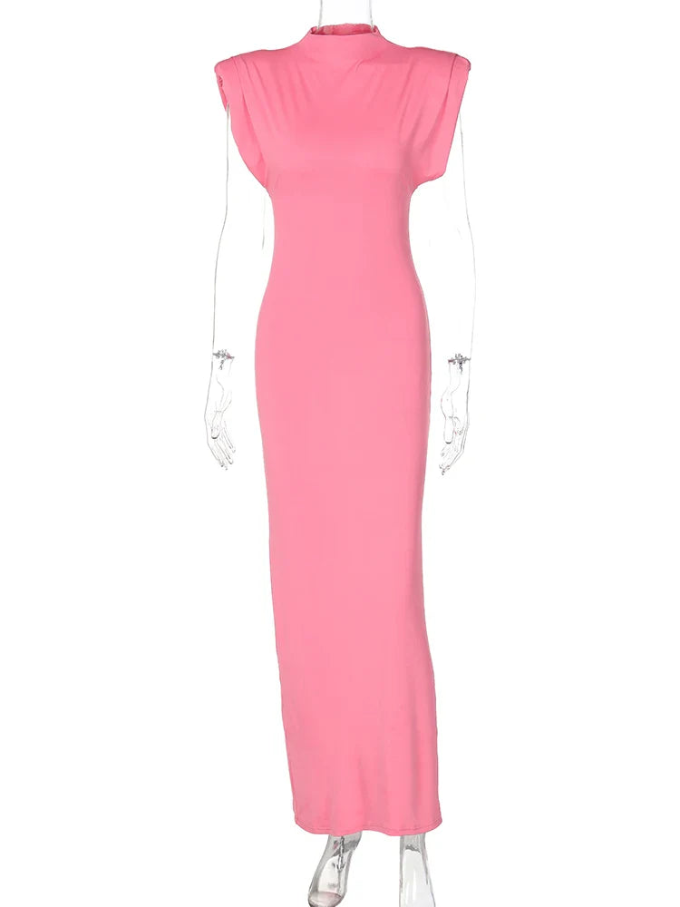 Elegant Dresses- Elegant Sheath High-Neck Dress for Cocktail Parties- - IndioGear.com