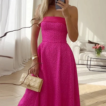 Elegant Dresses- Elegant Sparkle Strapless Gown Dress for Formal Evenings- - IndioGear.com