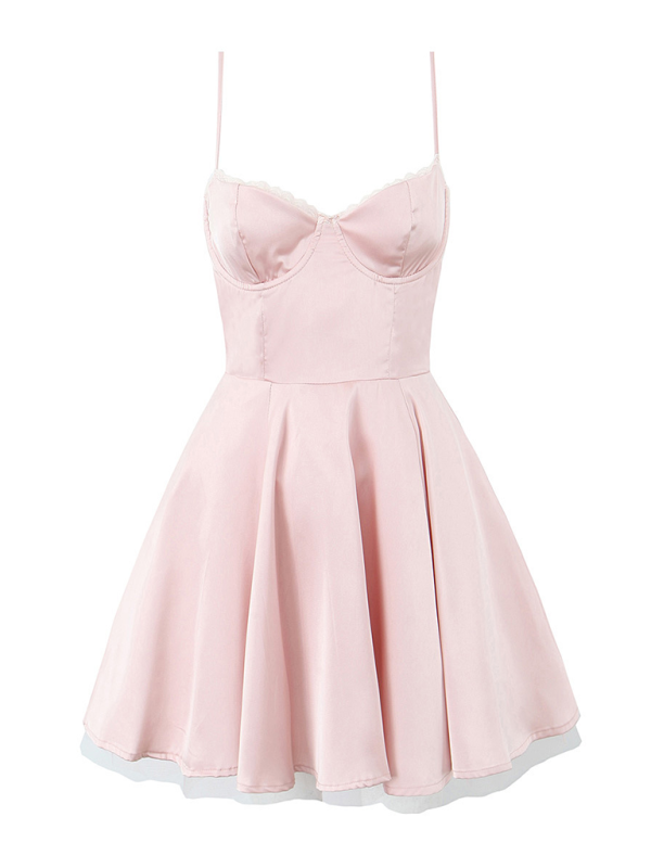 Elegant Dresses- Prom Fairy-Tale Tulle Puff Dress for Women- Pink- IndioGear.com