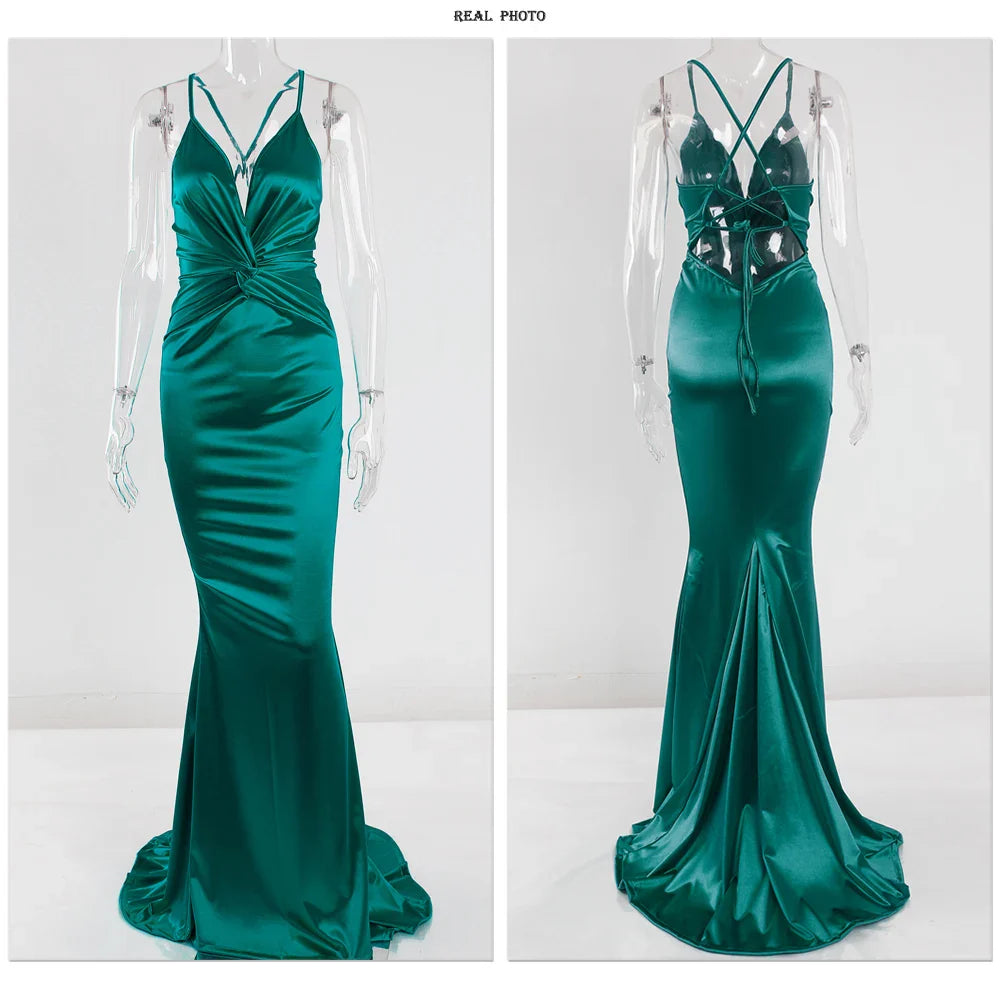 Elegant Dresses- Prom Vibrant Blue Sweep Train Gown - Mermaid Dress for Gala Nights- - IndioGear.com