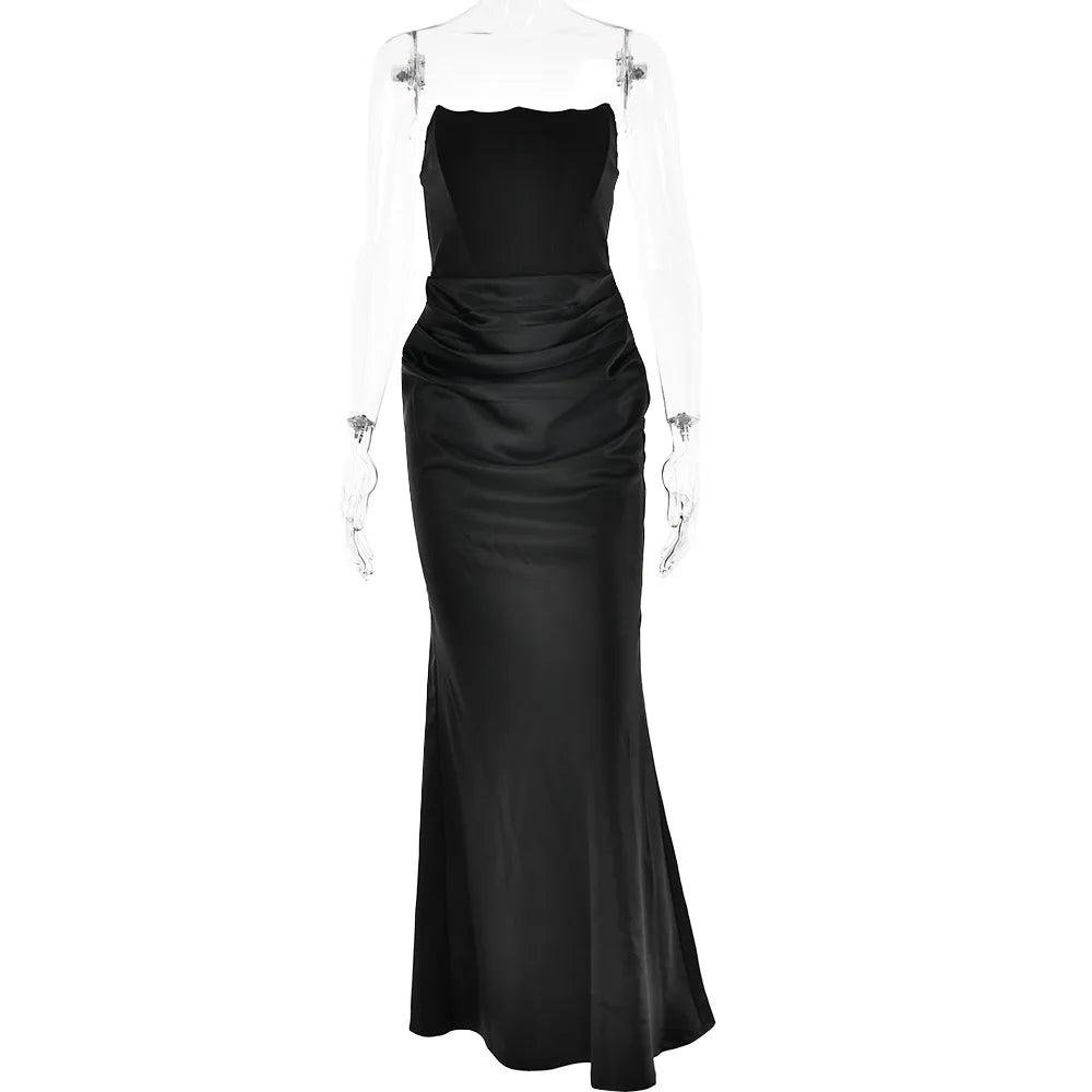 Elegant Dresses- Strapless Dress Elegant Evening Gown- - IndioGear.com