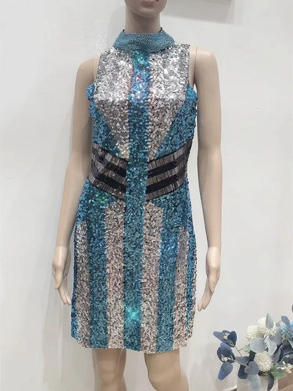 Evening Dresses- Evening Shimmering Sequin Sheath Dress for Special Events- - IndioGear.com