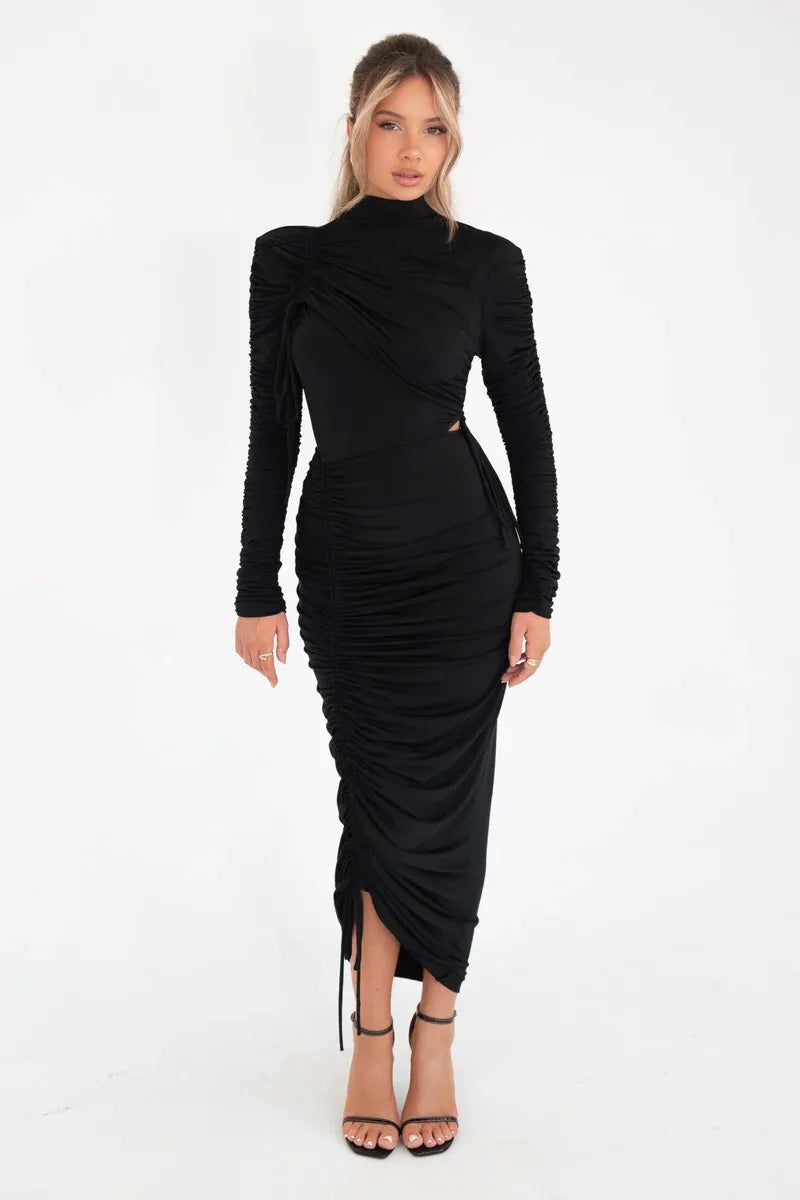 Evening Gown- Ruched Elegance Evening Gown- - IndioGear.com