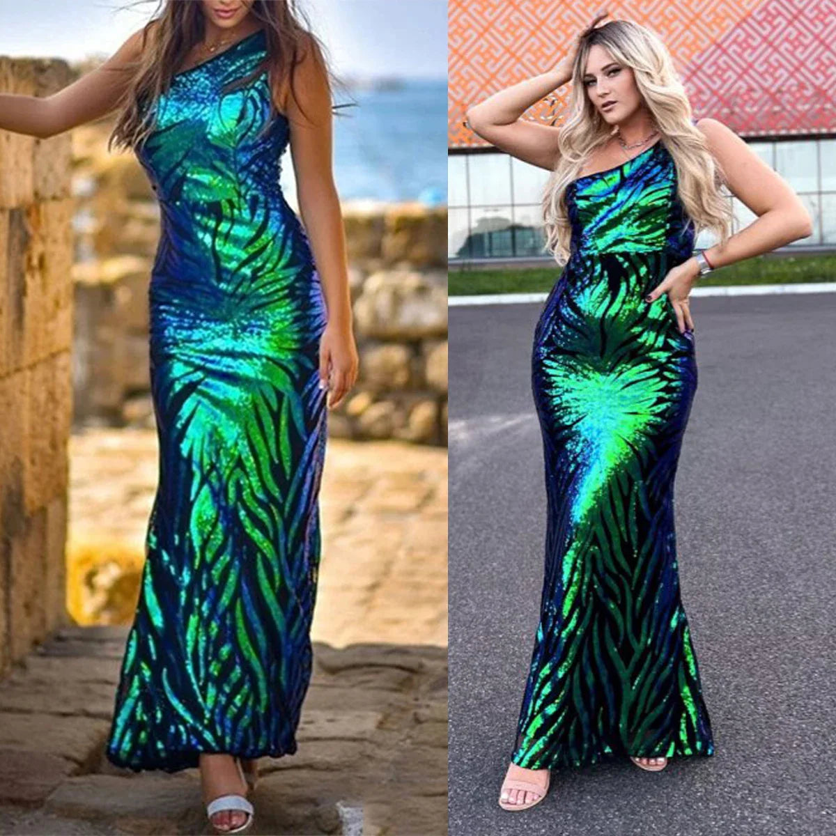 Evening Gown- True Mermaid Style Maxi Dress for Prom Night Elegance 🎉- - IndioGear Women Clothing