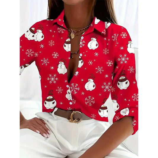 Festive Printed Shirts- Merry & Bright Holiday Shirt- Pattern10- IndioGear.com