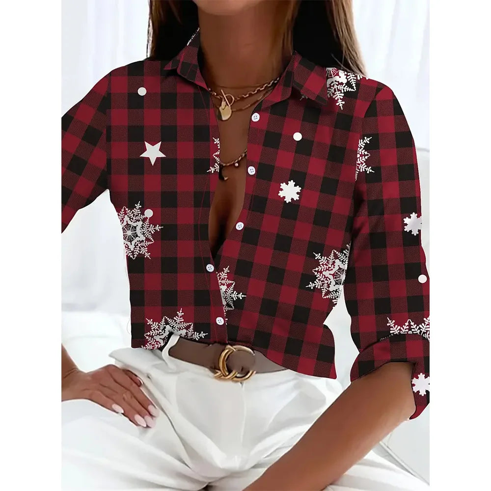 Festive Printed Shirts- Merry & Bright Holiday Shirt- Pattern7- IndioGear.com