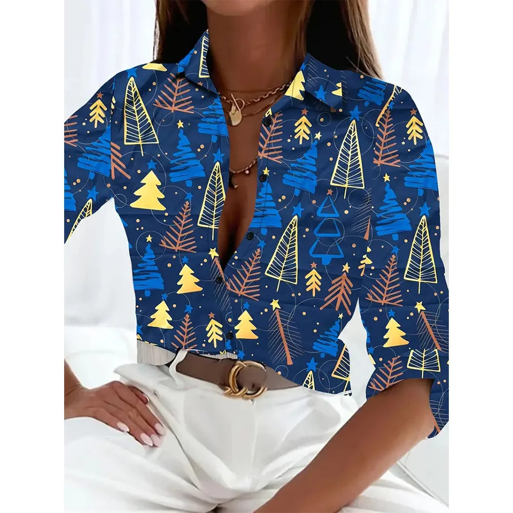 Festive Printed Shirts- Merry & Bright Holiday Shirt- Pattern5- IndioGear.com