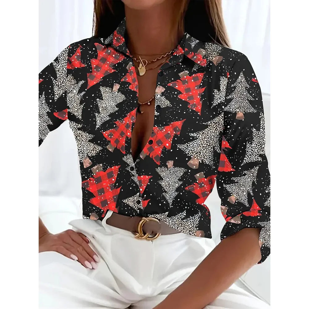 Festive Printed Shirts- Merry & Bright Holiday Shirt- - IndioGear.com