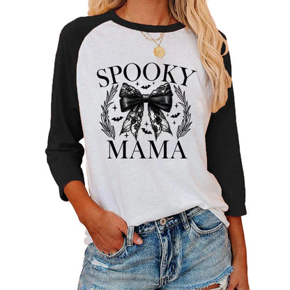 Festive Printed Shirts- Trick-or-Treat Trove Raglan T-Shirt- - IndioGear.com