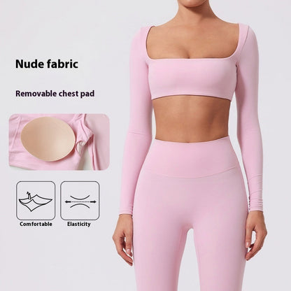 Fitness Sports Suits- Seamless Stretch Fitness Matching Set for Indoors & Outdoors- - IndioGear Women Clothing