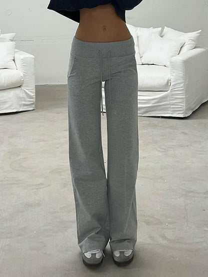 Flared Leggings - Flared Lounge Pants Wide Waistband Joggers