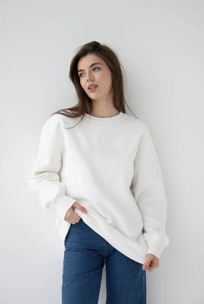 Fleece Sweatshirts- Warmth in Style: Solid Fleece Pullover- - IndioGear.com