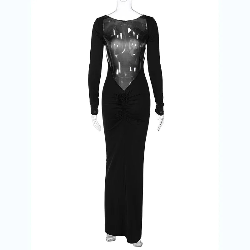 Gala Dresses- Elegant Maxi Dress for Gala Evenings - Alluring Design- - IndioGear Women Clothing