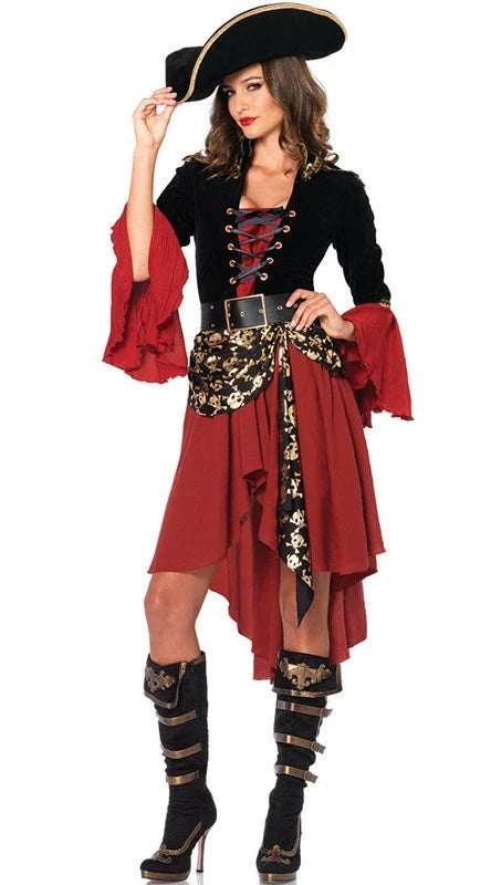 Halloween Costumes- Pirate Queen Deluxe Costume for Halloween- - IndioGear.com