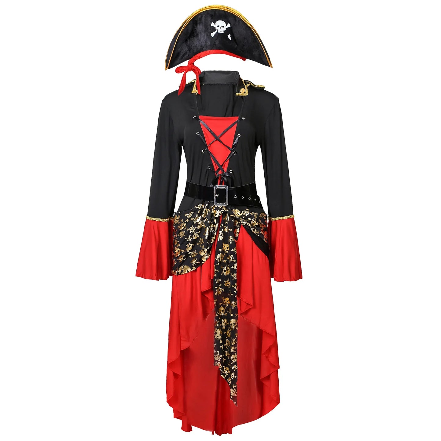 Halloween Costumes- Pirate Queen Deluxe Costume for Halloween- - IndioGear.com