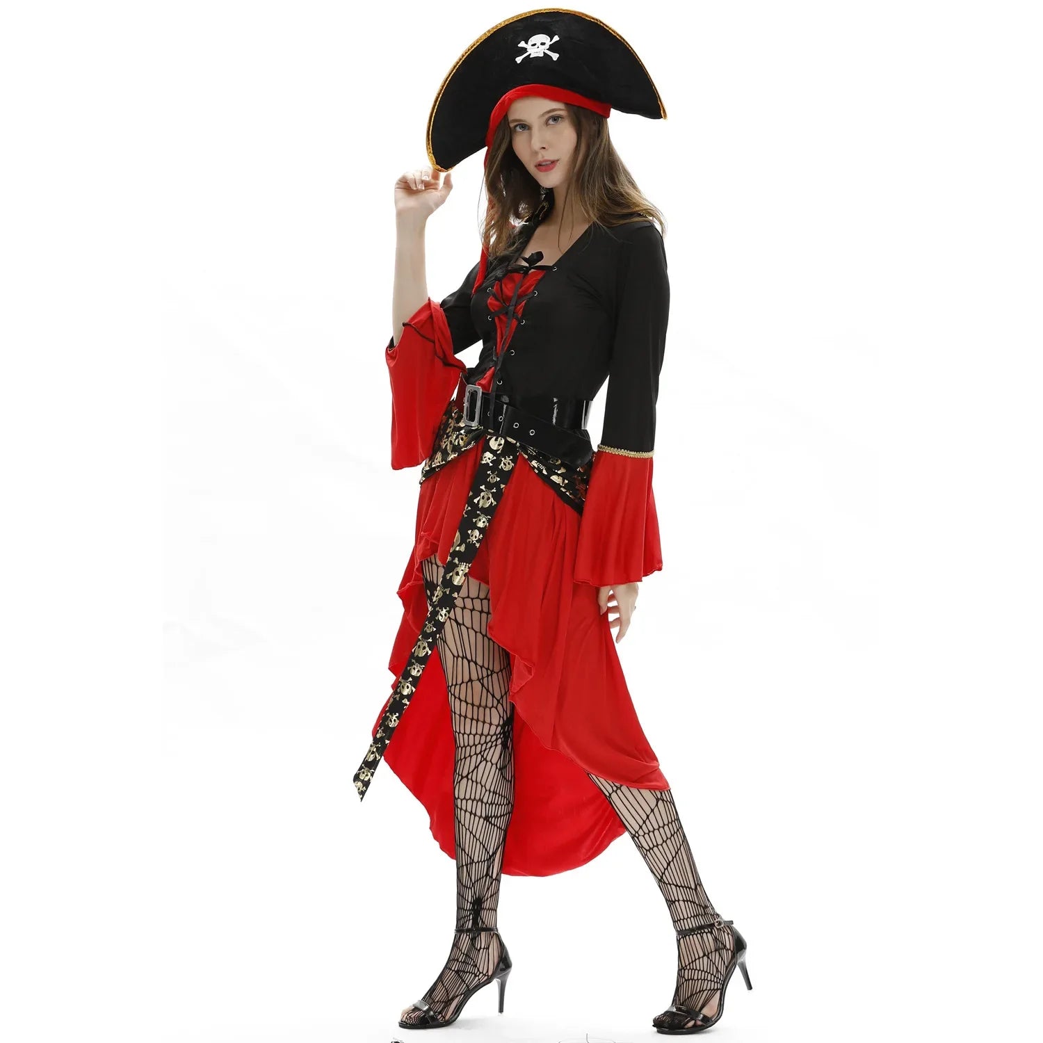 Halloween Costumes- Pirate Queen Deluxe Costume for Halloween- - IndioGear.com