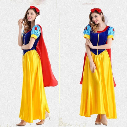 Halloween Costumes- Snow White and the Seven Dwarfs - Fairy Tale Princess Gown- - Chuzko Women Clothing