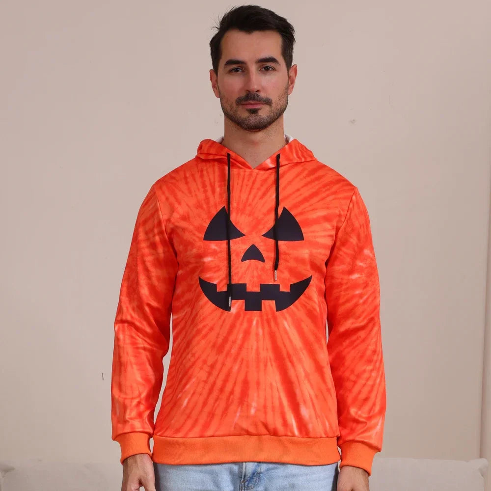 Jack-o'-Lantern Jubilee Pumpkin Family Hoodies for Halloween