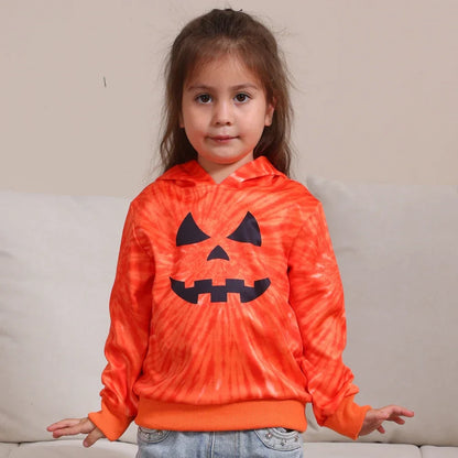 Jack-o'-Lantern Jubilee Pumpkin Family Hoodies for Halloween