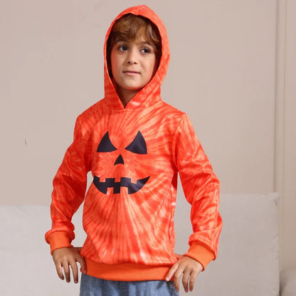 Jack-o'-Lantern Jubilee Pumpkin Family Hoodies for Halloween