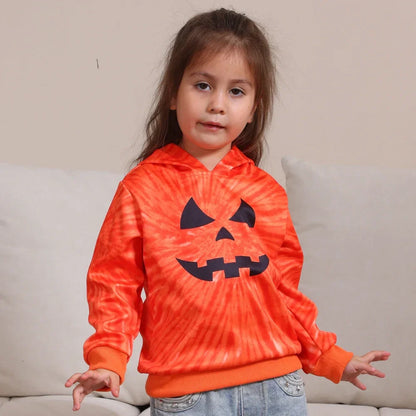 Jack-o'-Lantern Jubilee Pumpkin Family Hoodies for Halloween