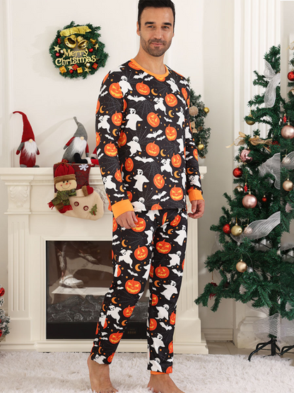 Halloween Pajamas- Halloween Family PJs – Ghost & Pumpkin Pajamas 🎃👻- - IndioGear.com