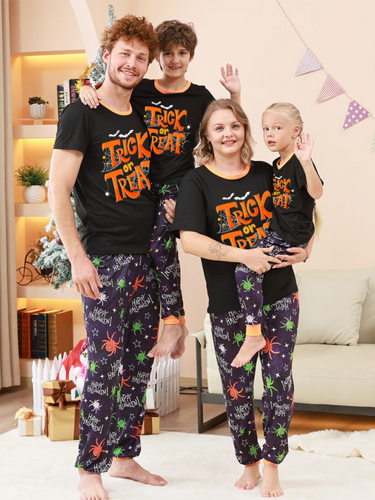 Halloween Pajamas- Halloween PJs Matching Pajamas for the Whole Family 🎃- Black- IndioGear.com