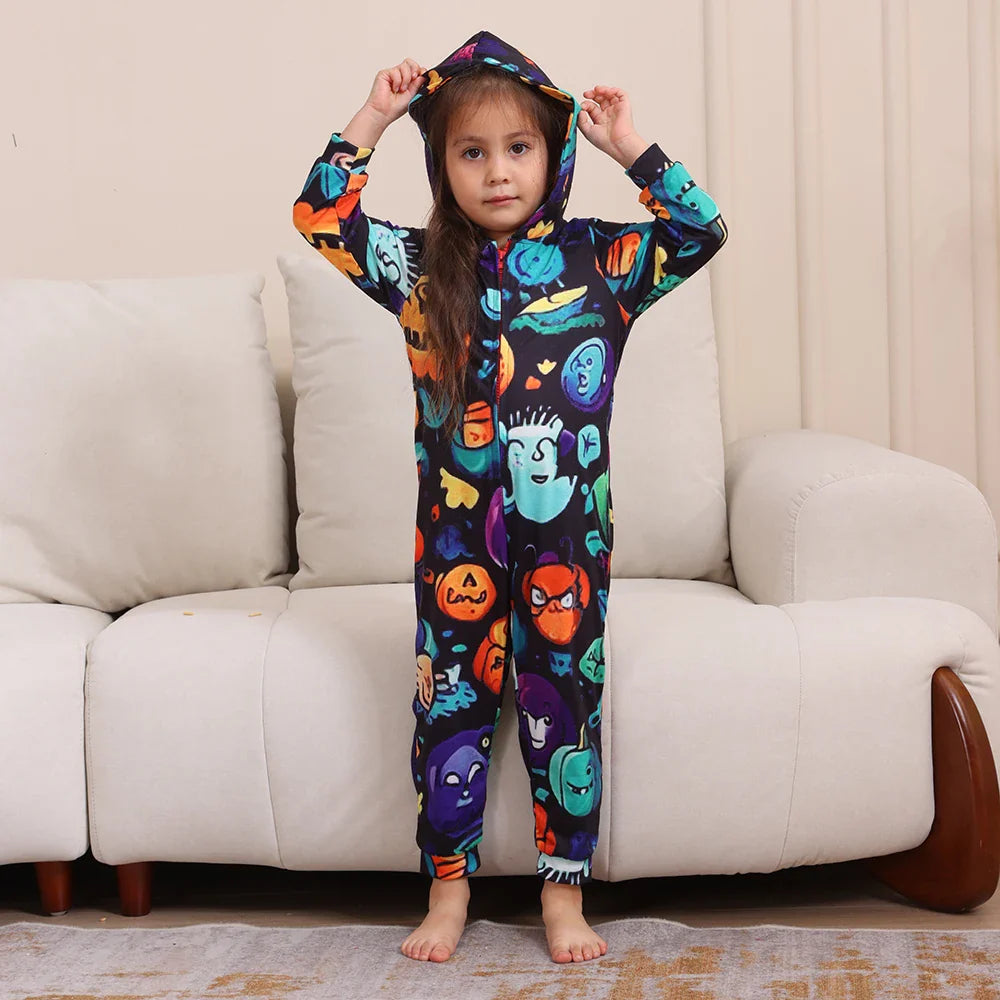 Pyjama Monster Mash Spooky Squad pour Halloween en famille